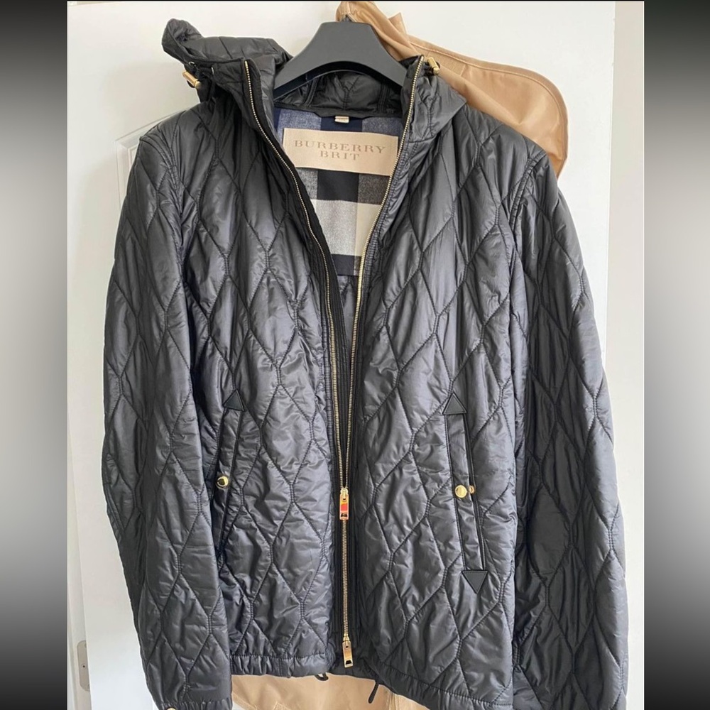 Men’s Burberry Quilted Jacket with Gold Hardware. Perfect Condition- Size XXL